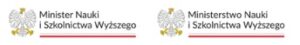Logotypy: Minister Nauki i Szkolnictwa Wyższego i Ministerstwo Nauki i Szkolnictwa Wyższego